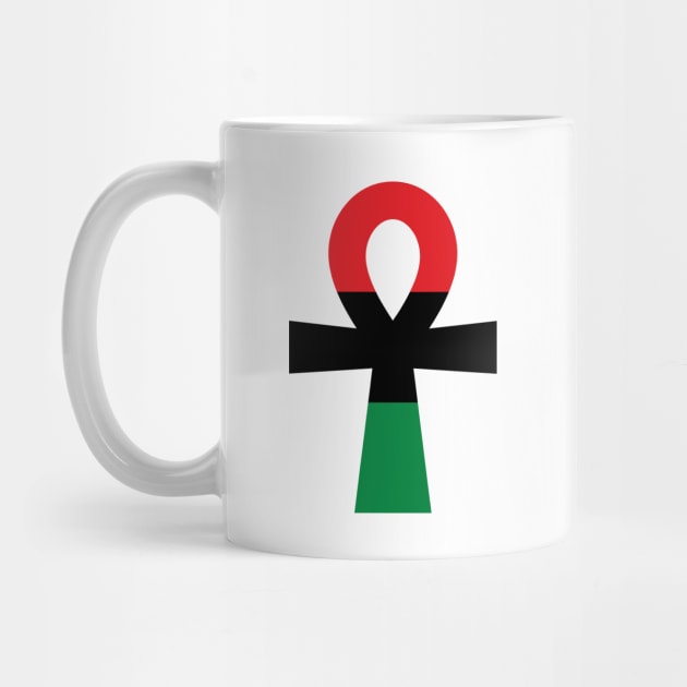 Red, Black & Green Ankh by forgottentongues